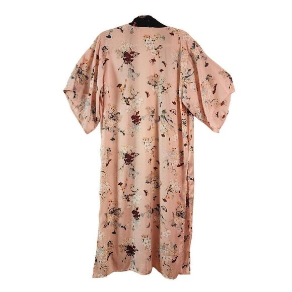 Anthropologie Floreat romantic boho kimono style duster cardigan  size pink - Picture 5 of 11